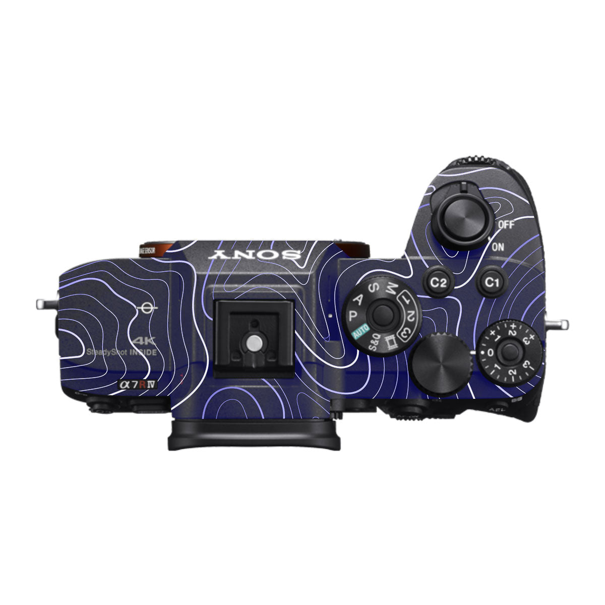 Deep Blue Contour Sony A7R IV Camera Skin