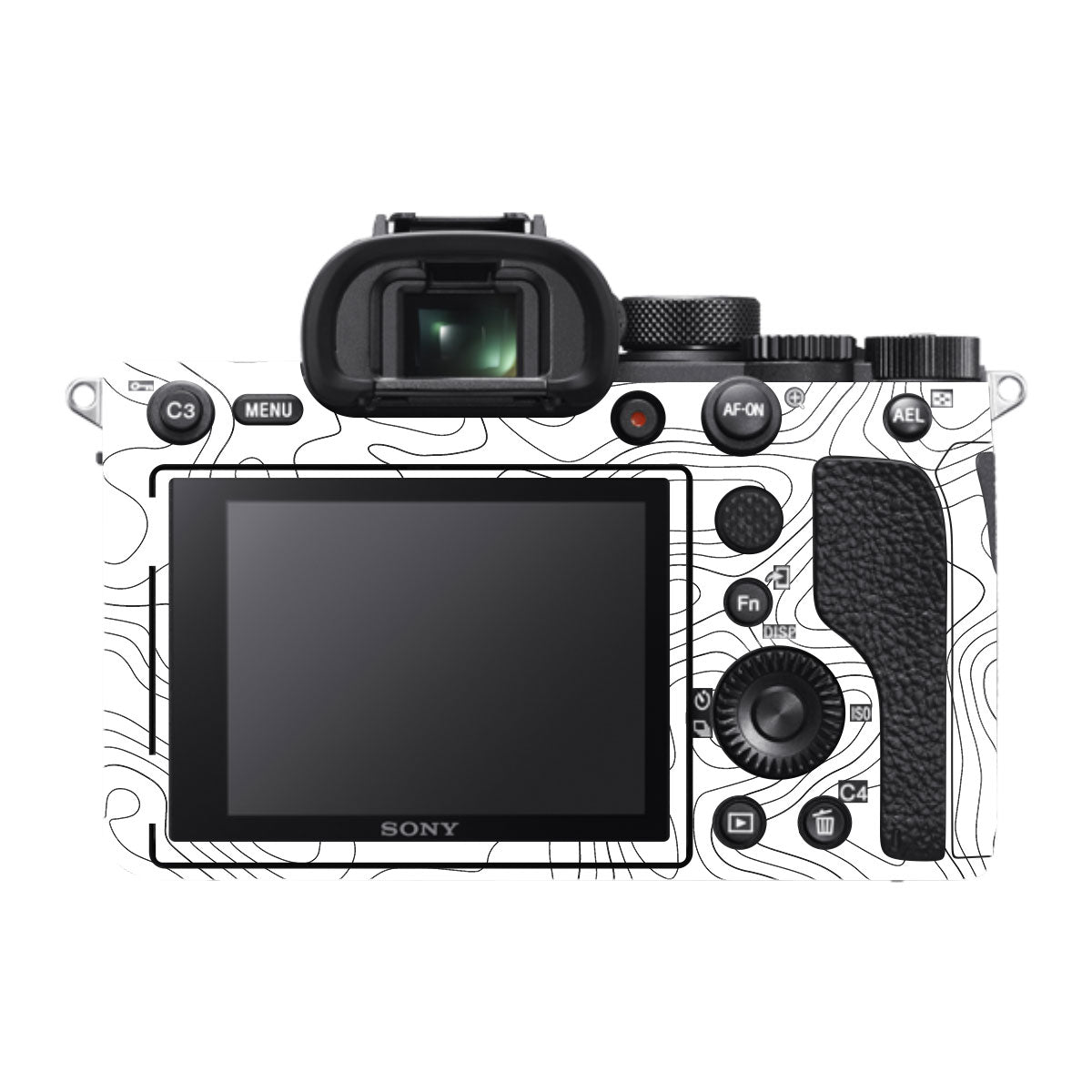 White Contour Design Sony A7R IV Camera Skin