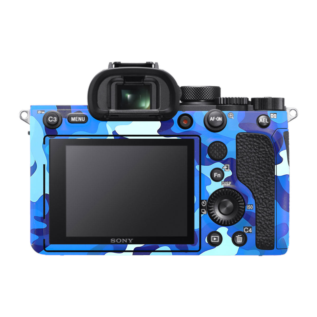 Arctic Blue Camo Pattern Sony A7R IV Camera Skin