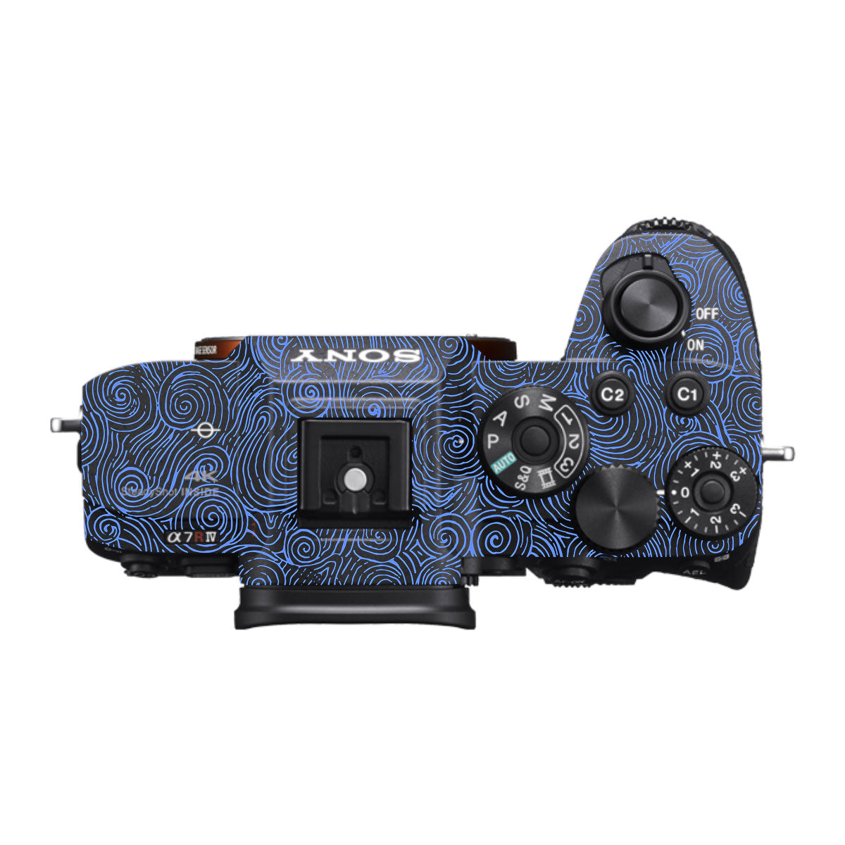 Blue Spirals Sony A7R IV Camera Skin