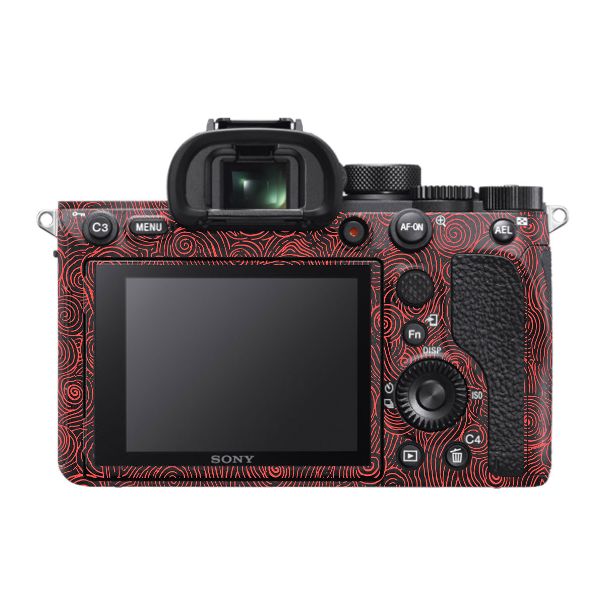 Red Spirals Sony A7R IV Camera Skin