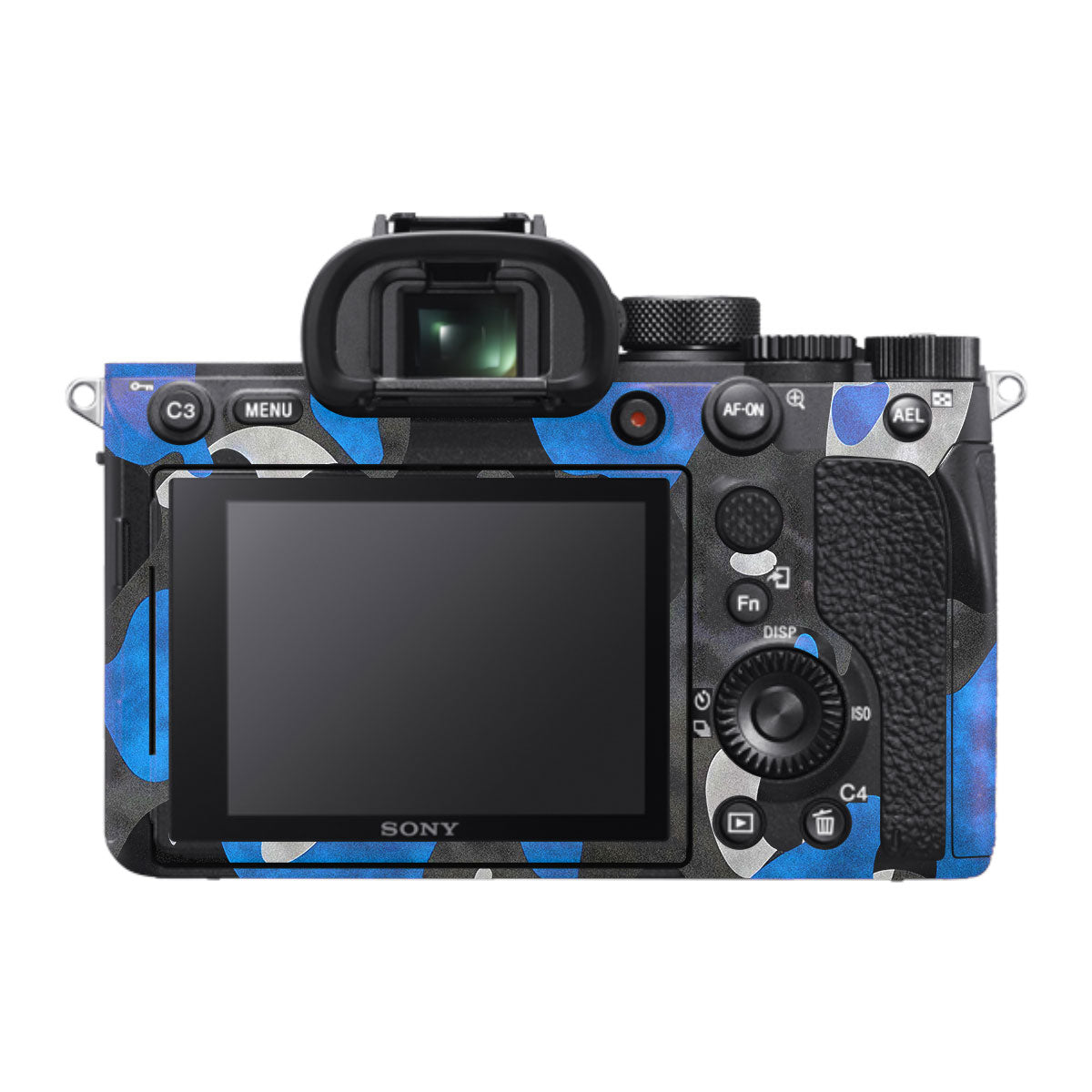 Blue Grey Camo Sony A7R IV Camera Skin