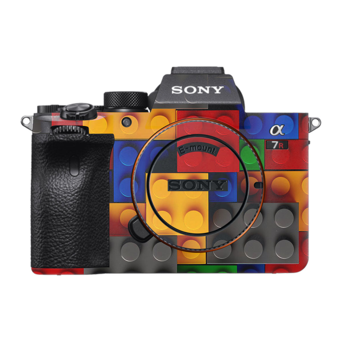 Colorful LEGO Brick Wall Pattern Sony A7R IV Camera Skin