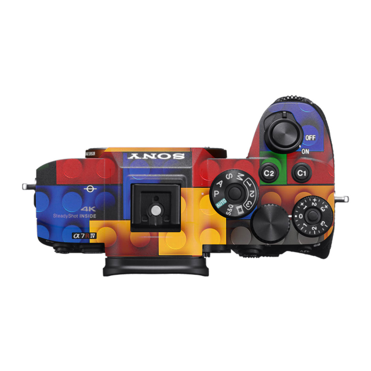 Colorful LEGO Brick Wall Pattern Sony A7R IV Camera Skin