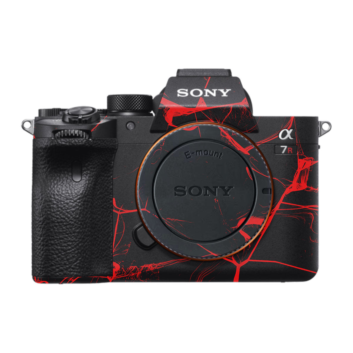 Red Neural Grid Sony A7R IV Camera Skin