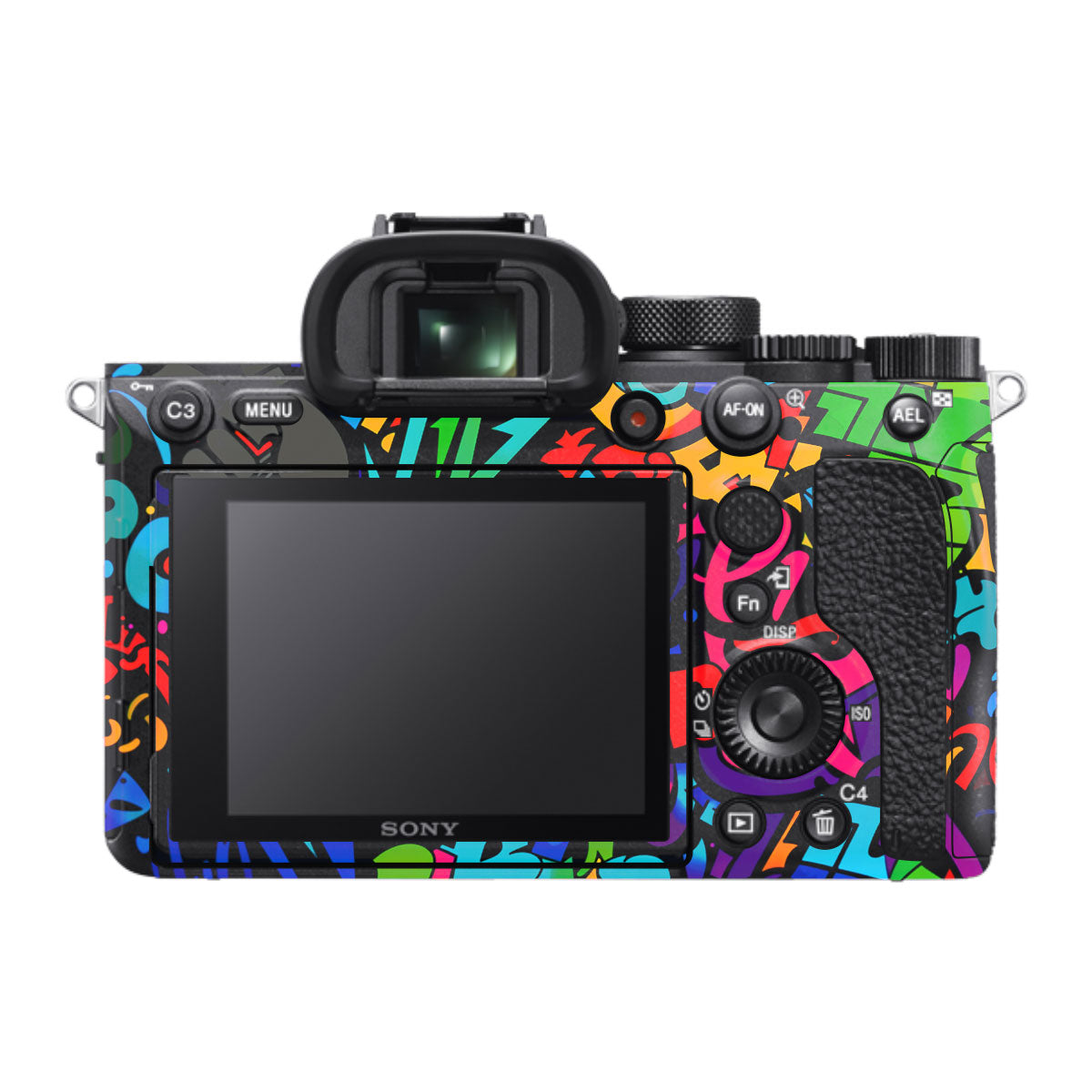 Colorful Urban Street Art Lettering Sony A7R IV Camera Skin