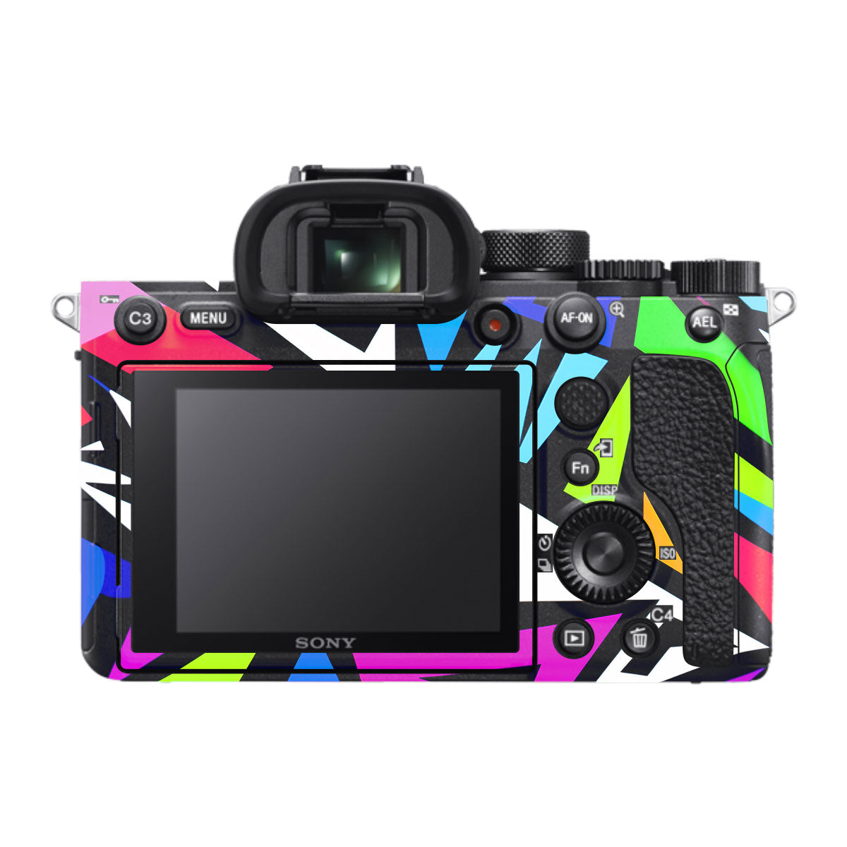 Bold Geometric Pop Sony A7R IV Camera Skin