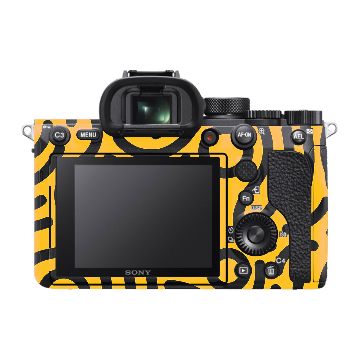 Minimal Yellow Wave Sony A7R IV Camera Skin