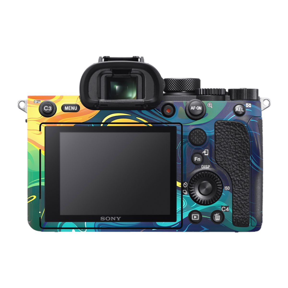 Rainbow Liquid Fusion Sony A7R IV Camera Skin