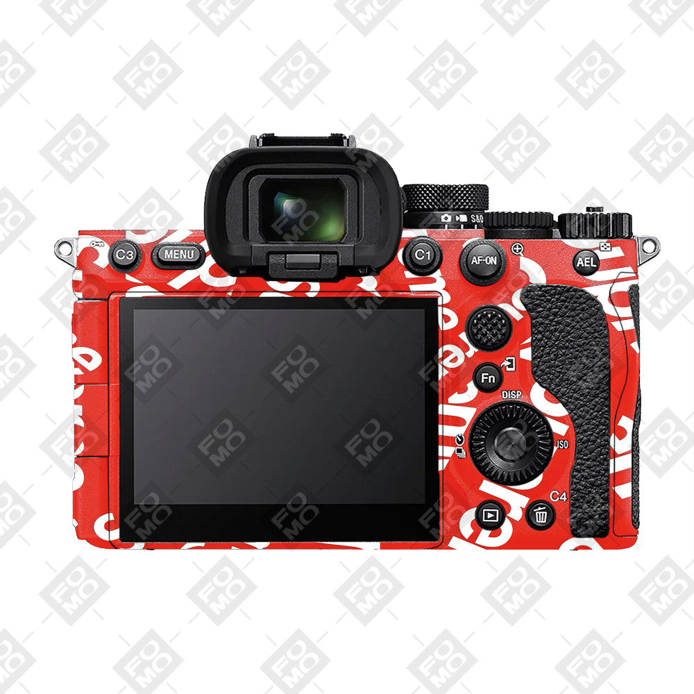 Supreme Red Sony A7RV Camera Skins