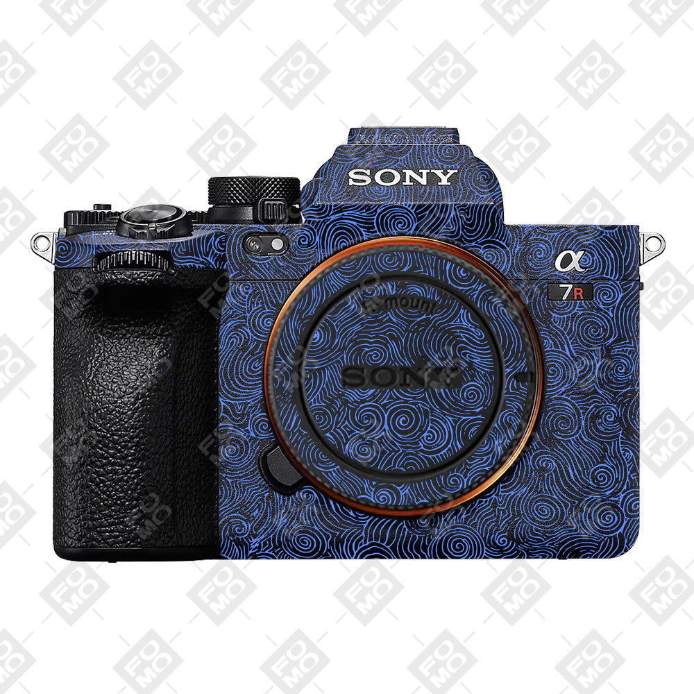 Blue Spirals Sony A7RV Camera Skins