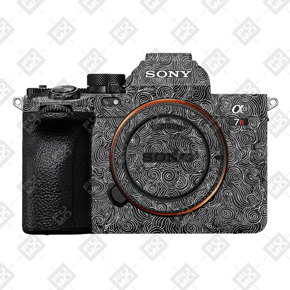 White Spirals Sony A7RV Camera Skins