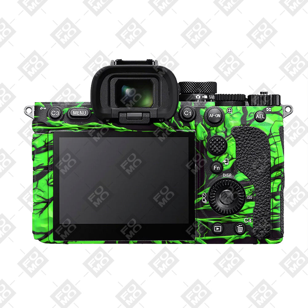 Venom Green Sony A7RV Camera Skins