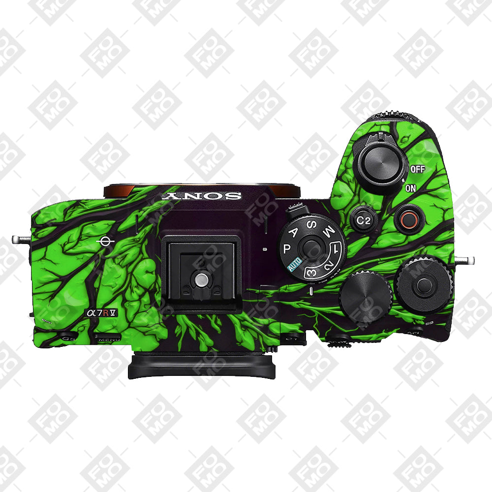Venom Green Sony A7RV Camera Skins