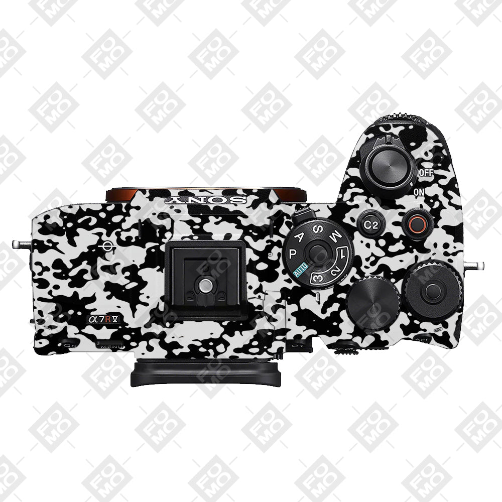 Snow Camo Sony A7RV Camera Skins