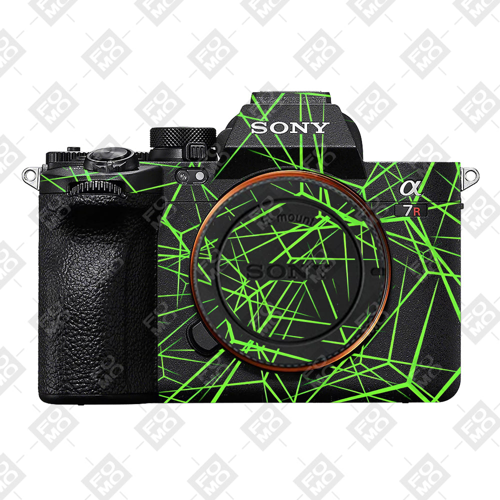 Neon Grid Sony A7RV Camera Skins