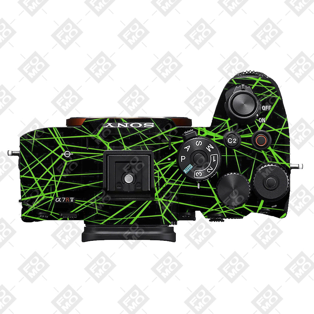 Neon Grid Sony A7RV Camera Skins