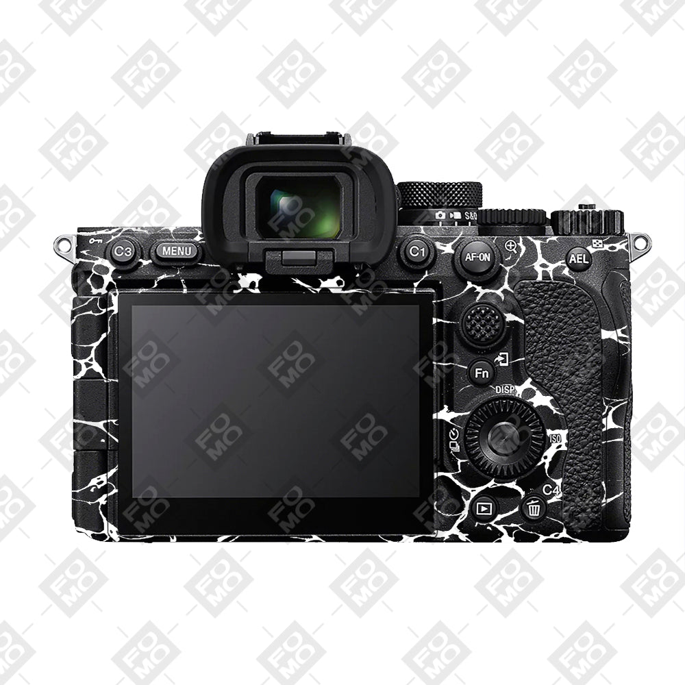 White Web Sony A7RV Camera Skins