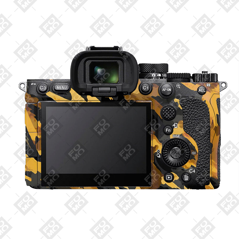 Camo Tiger Blend Sony A7RV Camera Skins