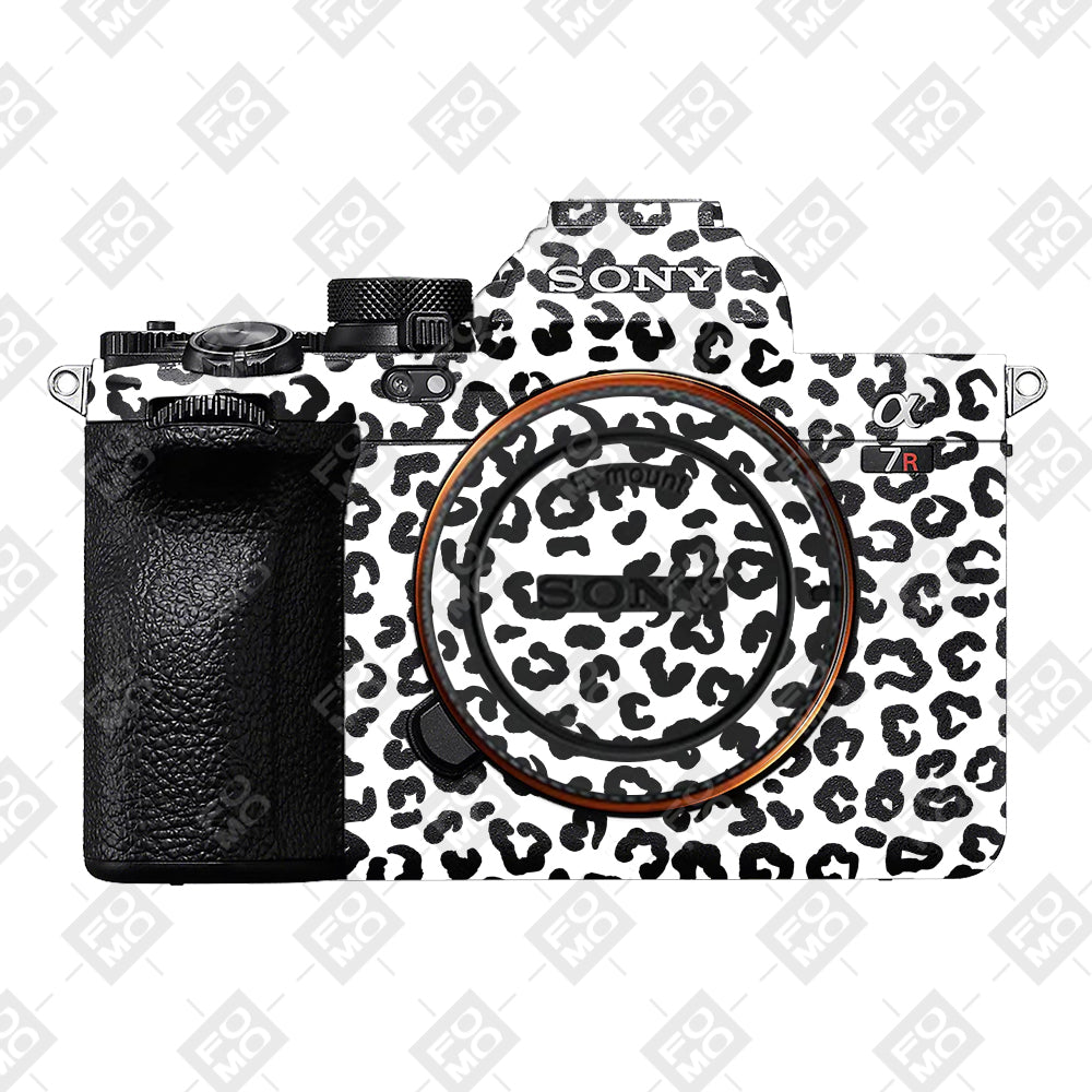 White Leopard Sony A7RV Camera Skins