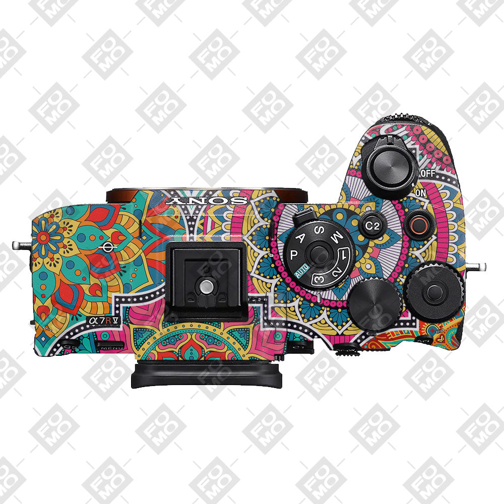 Boho Mandala Tile Pattern Sony A7RV Camera Skin