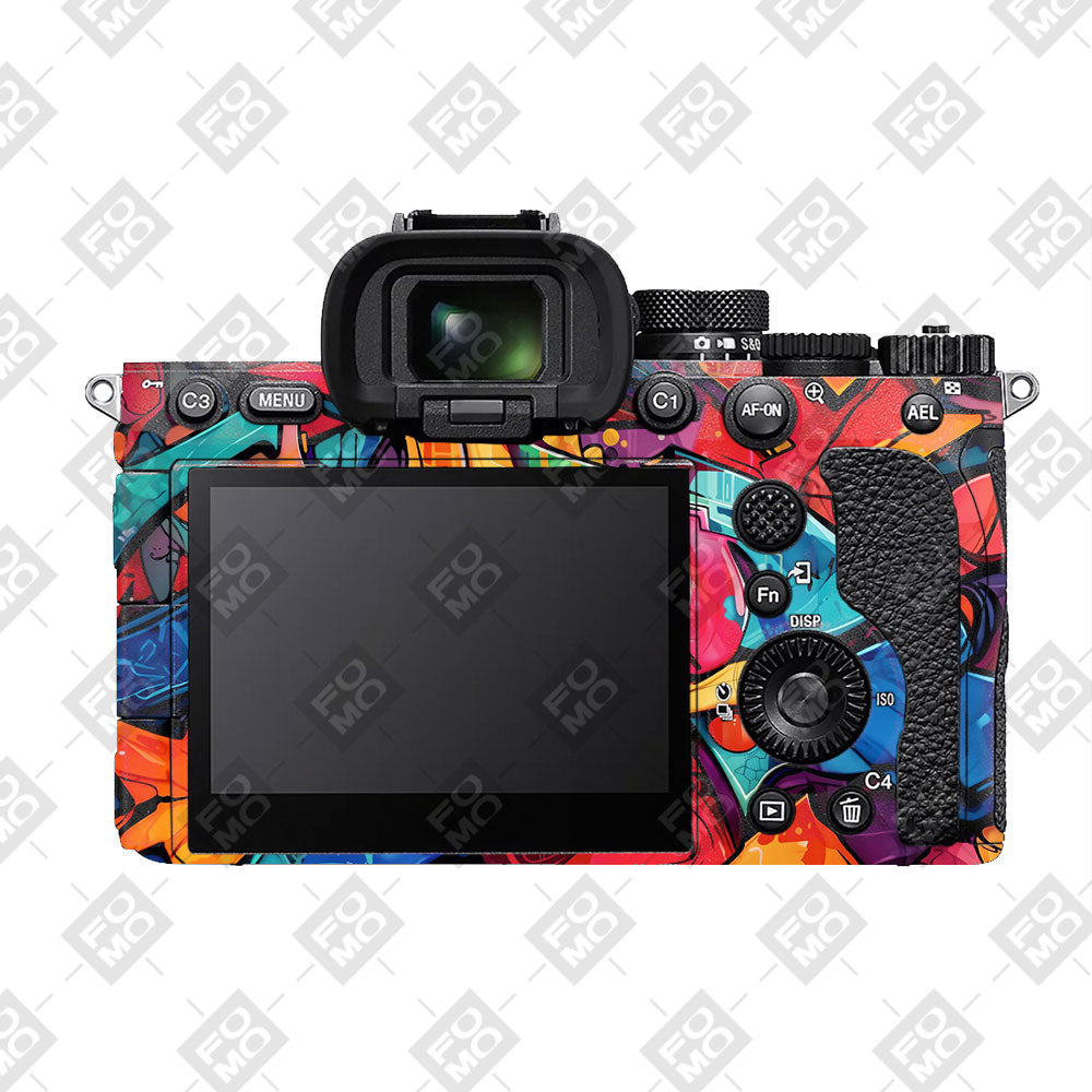Urban Graffiti Explosion Sony A7RV Camera Skin