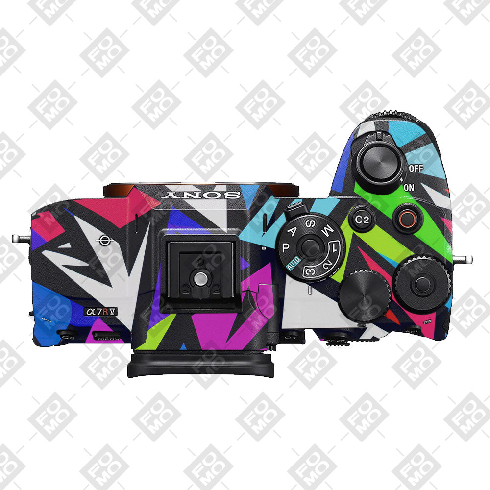 Bold Geometric Pop Sony A7RV Camera Skin