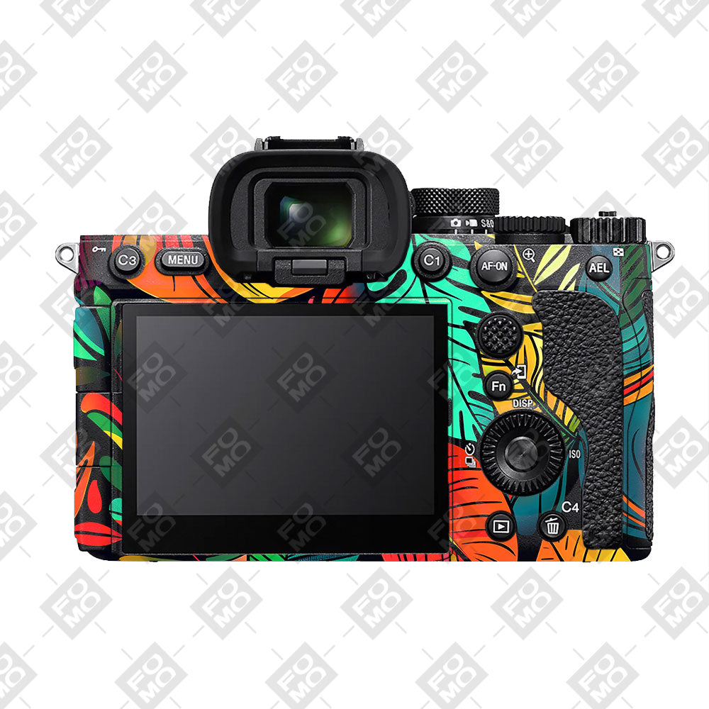 Tropical Jungle Leaves Sony A7RV Camera Skin