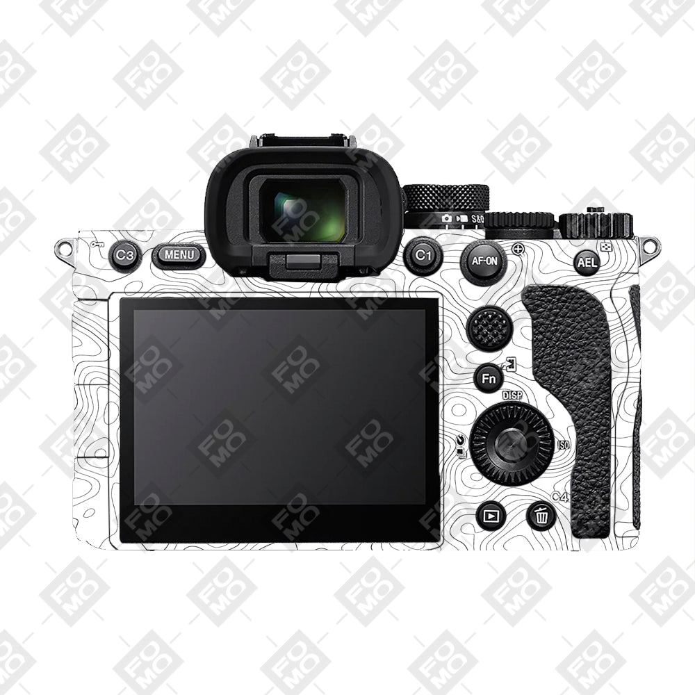White Contour Design Sony A7RV Camera Skins