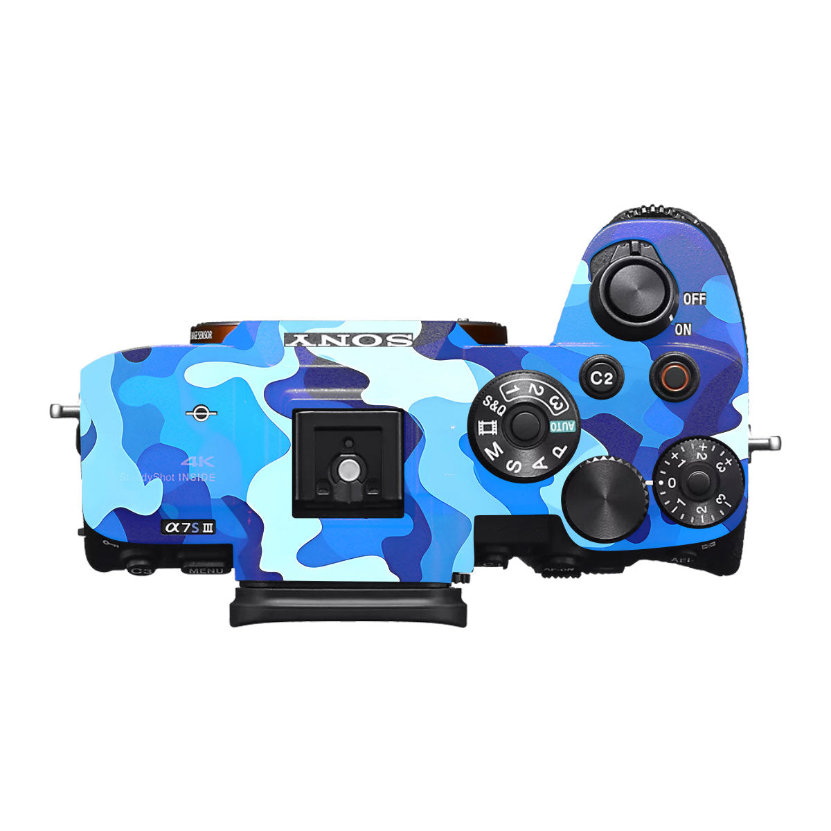 Arctic Blue Camo Pattern Sony A7S III Camera Skin