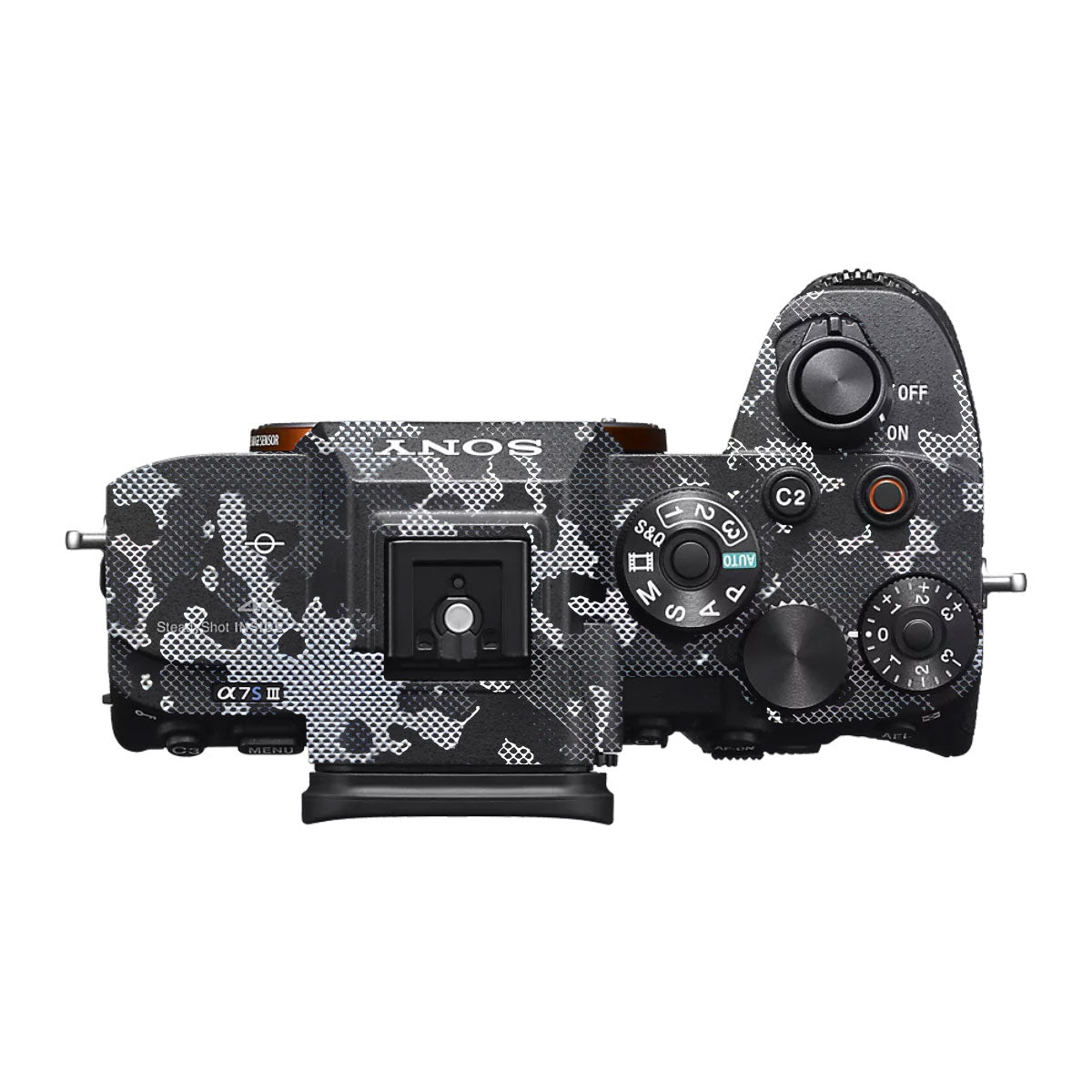 Stealth Grey Camo Sony A7S III Camera Skin