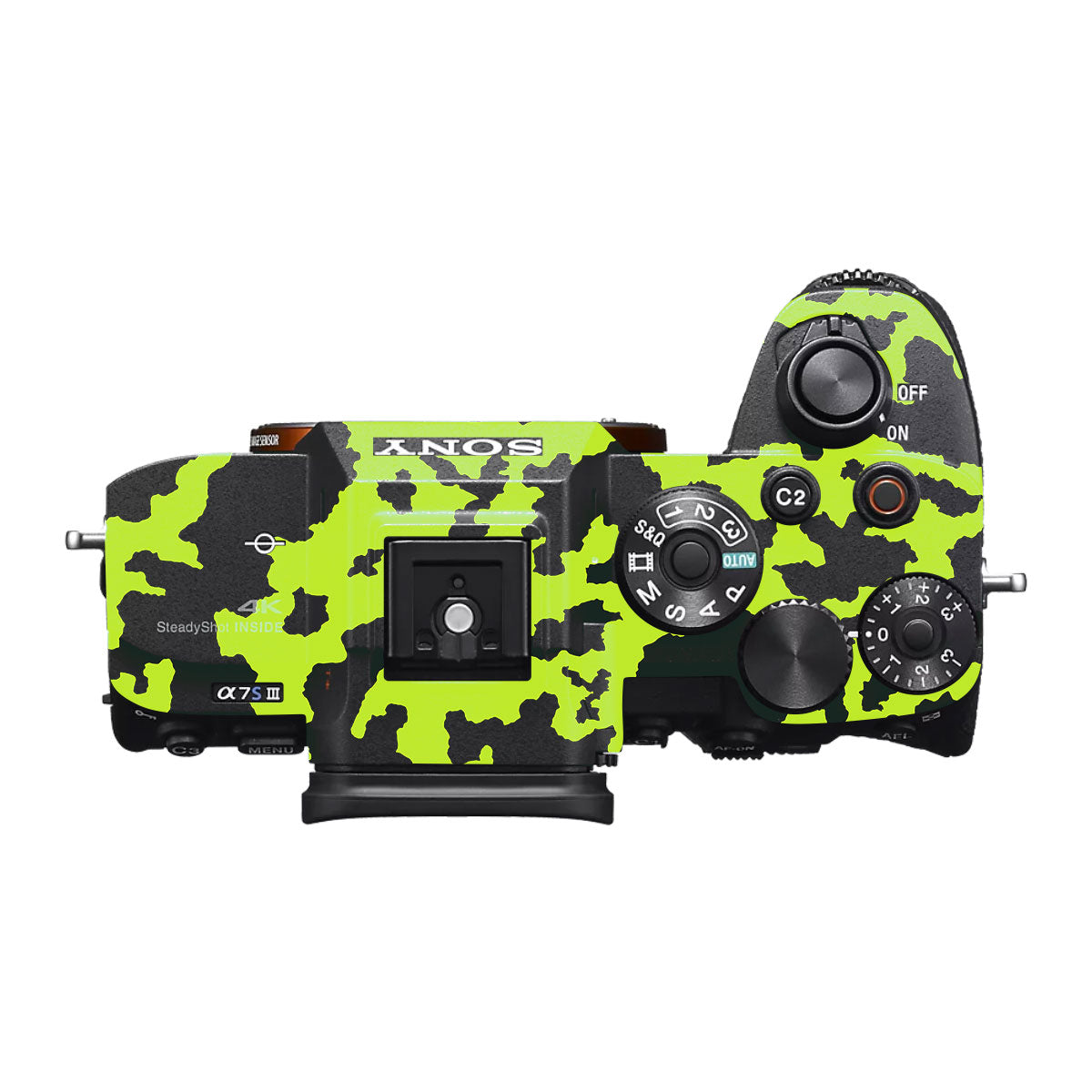 Neon Green Splatter Sony A7S III Camera Skin