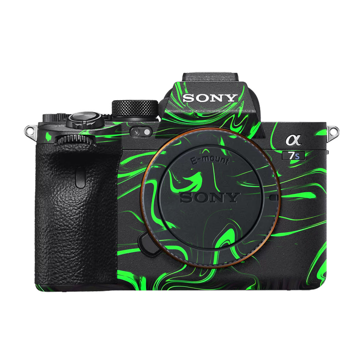 Green Liquid Pattern Sony A7S III Camera Skin
