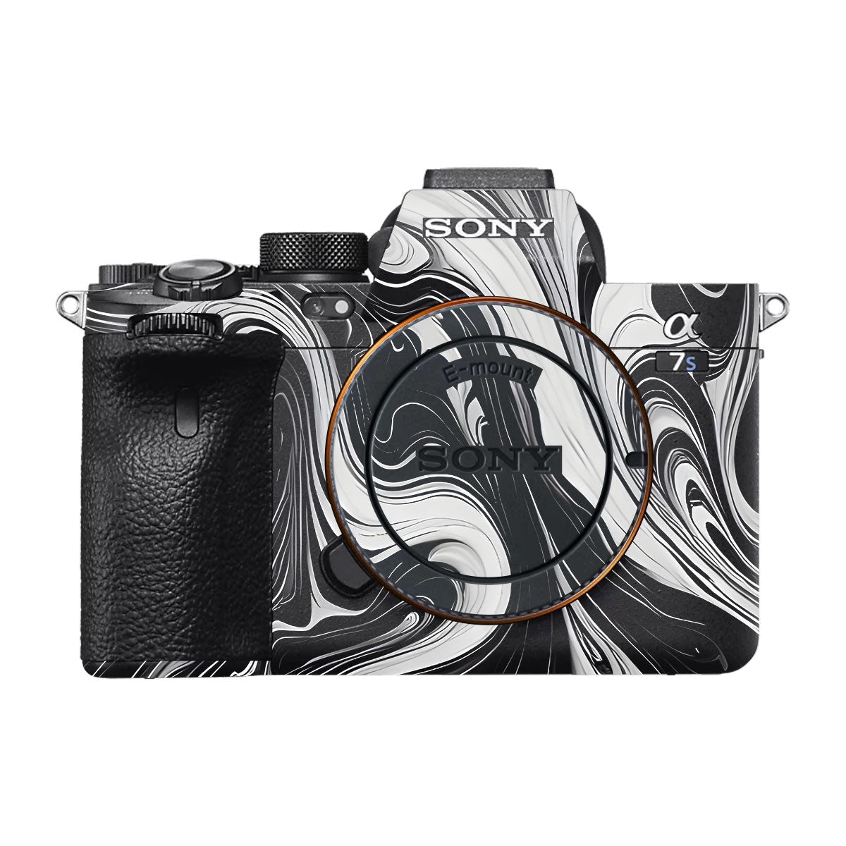 Black and White Marble Sony A7S III Camera Skin