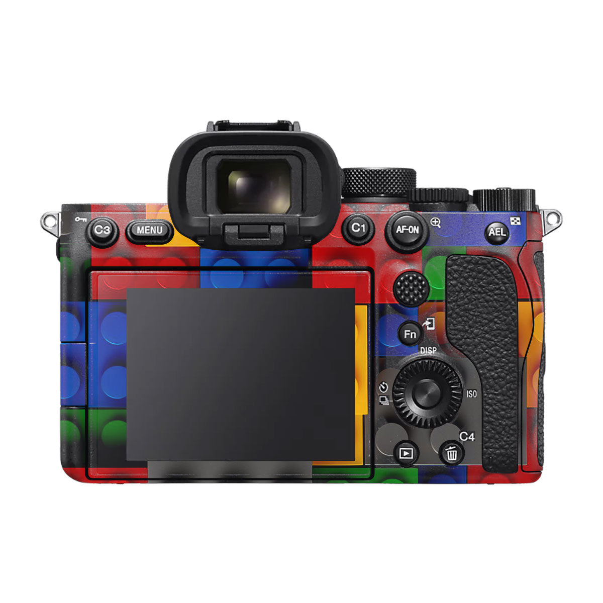 Colorful LEGO Brick Wall Pattern Sony A7S III Camera Skin