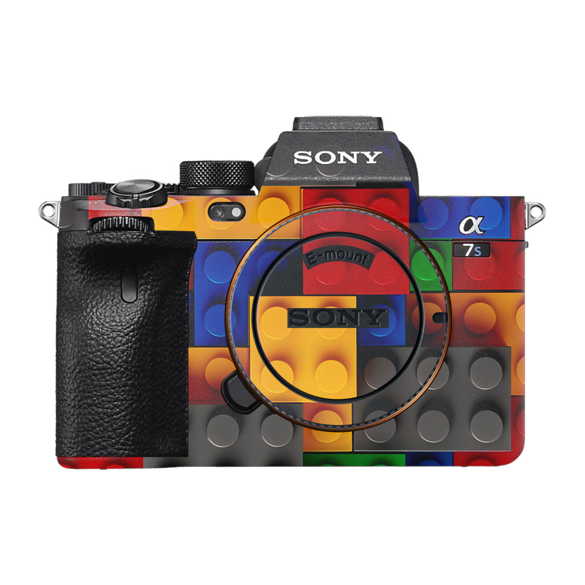 Colorful LEGO Brick Wall Pattern Sony A7S III Camera Skin