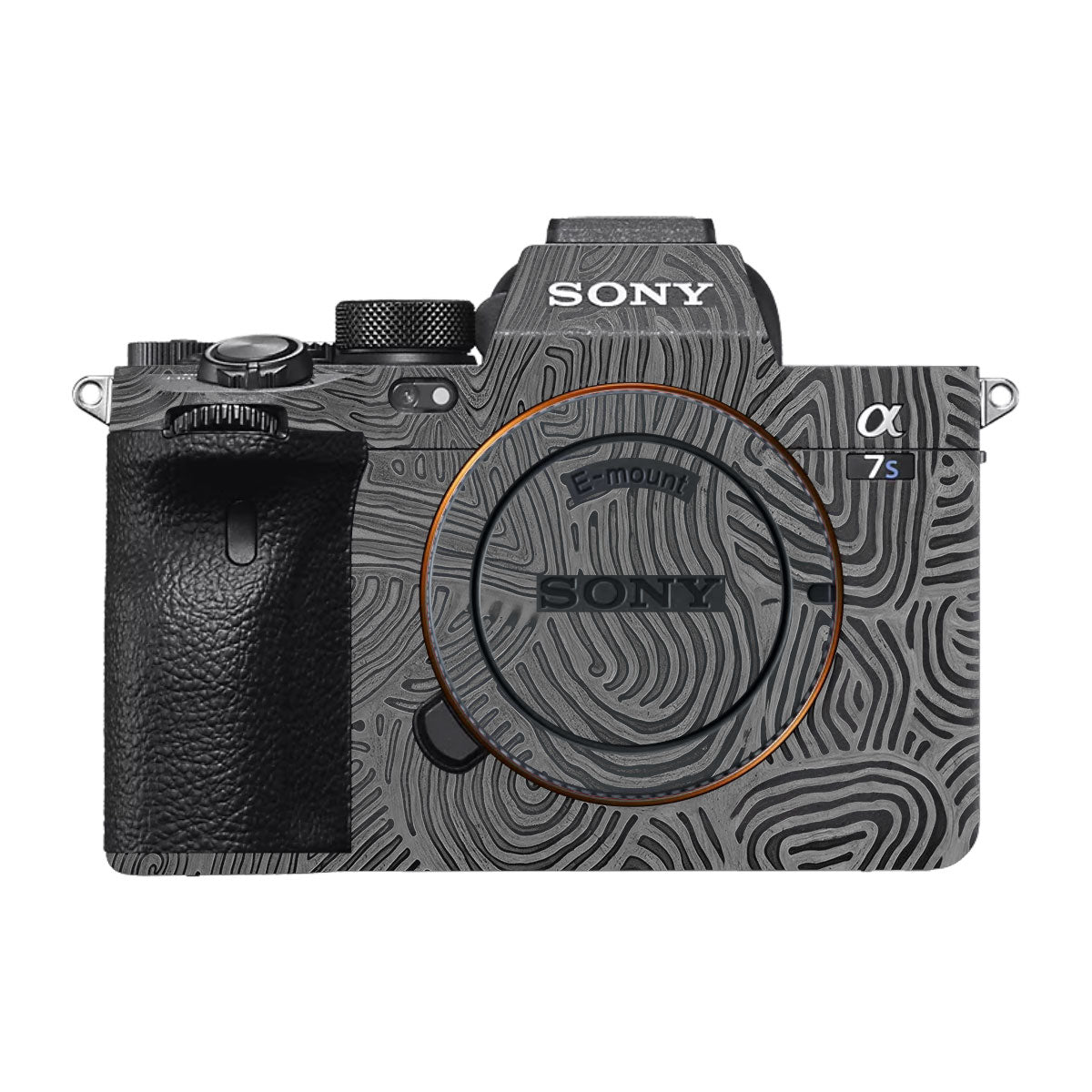 Monochrome Line Maze Sony A7S III Camera Skin