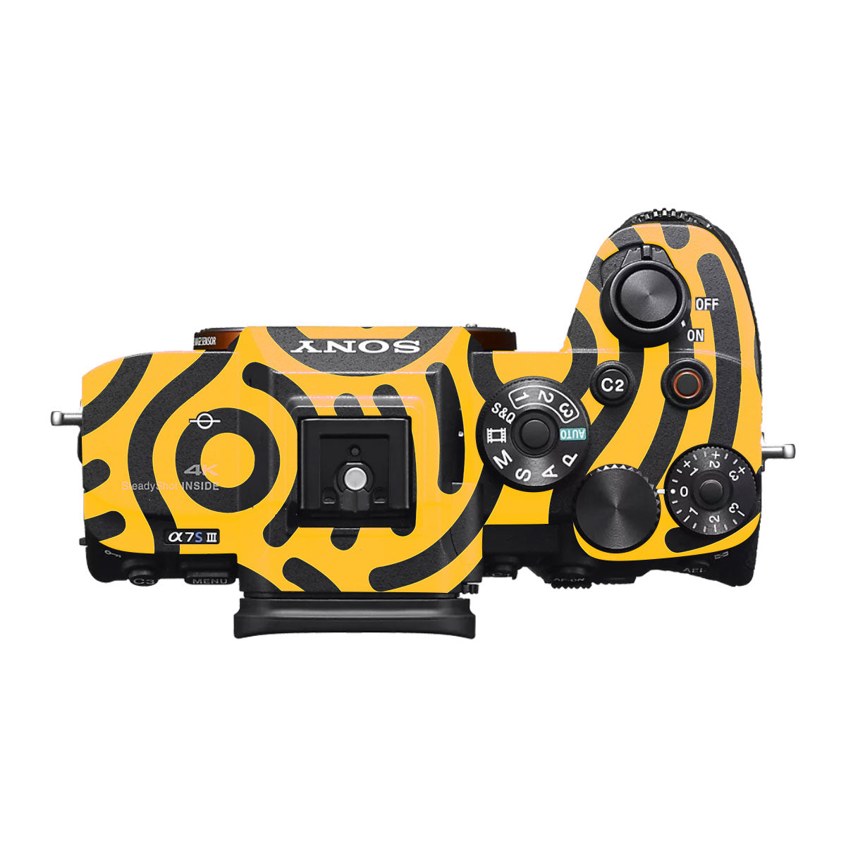 Minimal Yellow Wave Sony A7S III Camera Skin