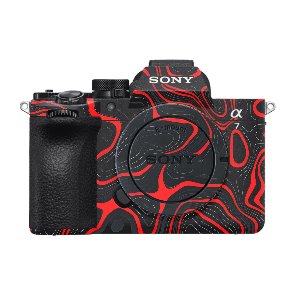 Crimson Waves Sony A7 V Camera Skin