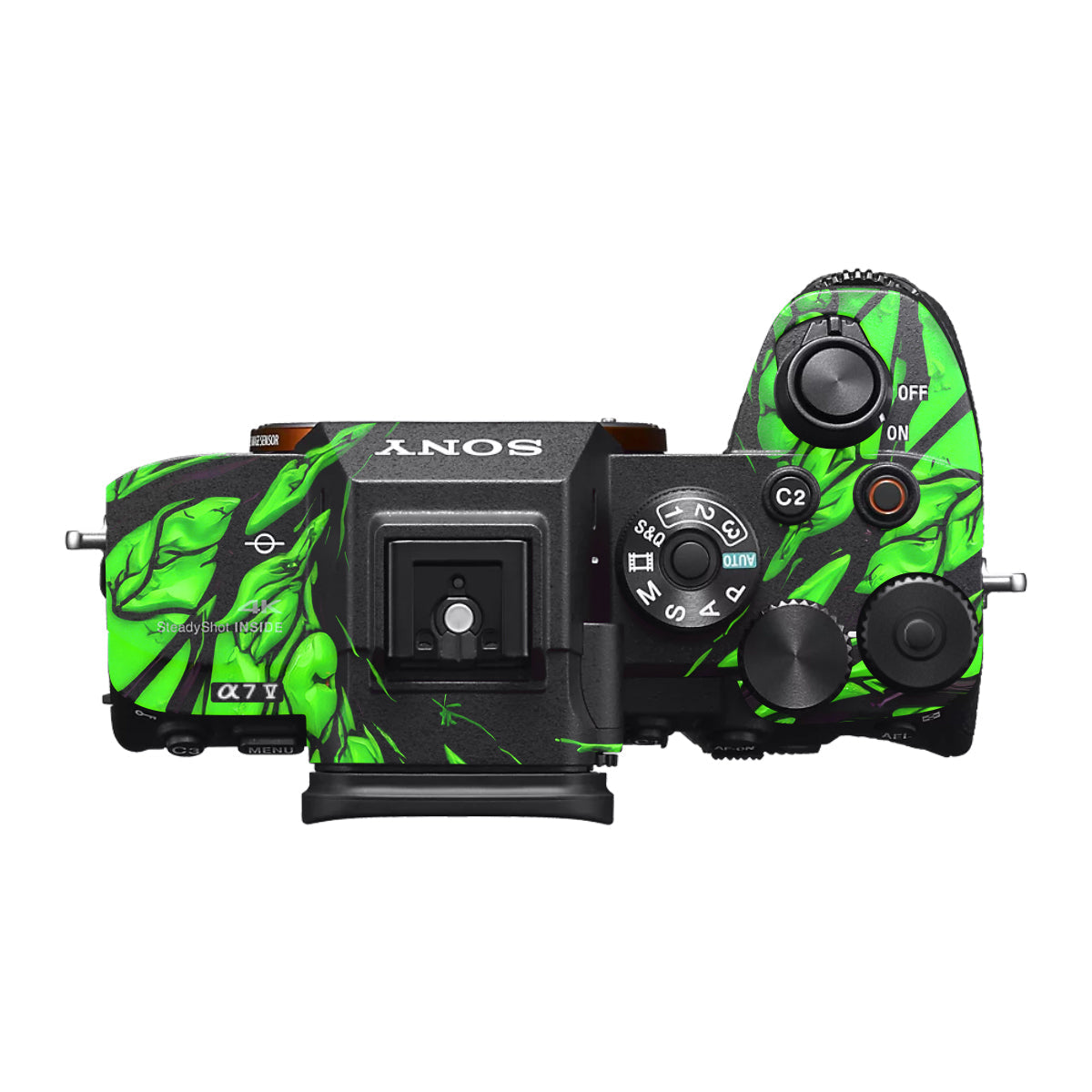 Venom Green Sony A7 V Camera Skin