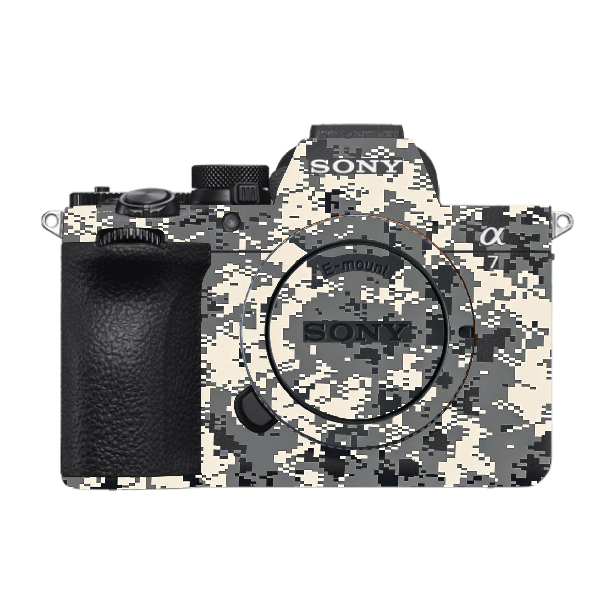 Grey Black Pixel Sony A7 V Camera Skin