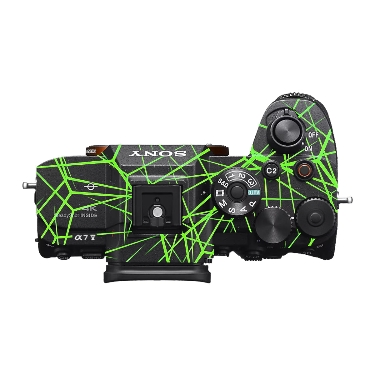 Neon Grid Sony A7 V Camera Skin