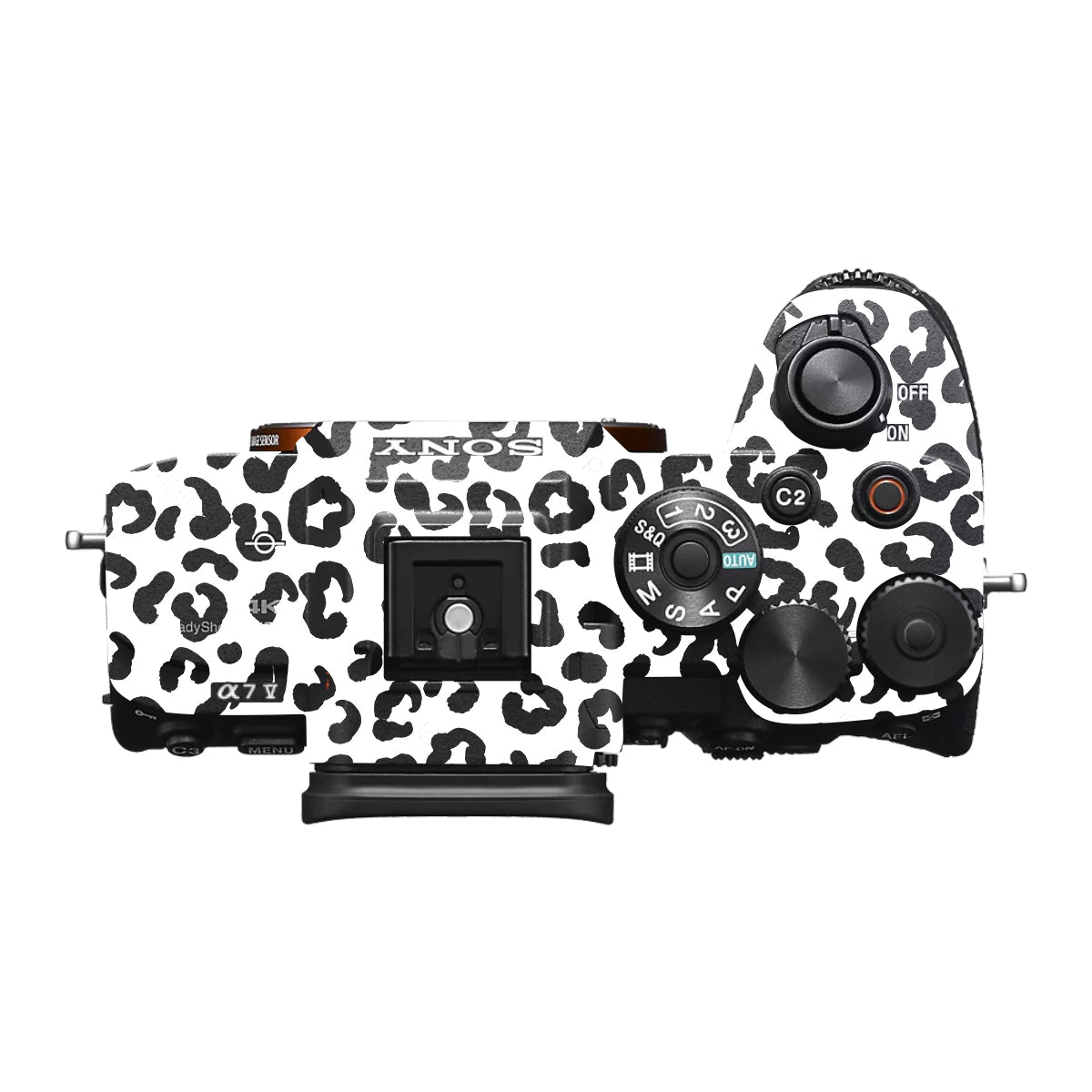 White Leopard Sony A7 V Camera Skin