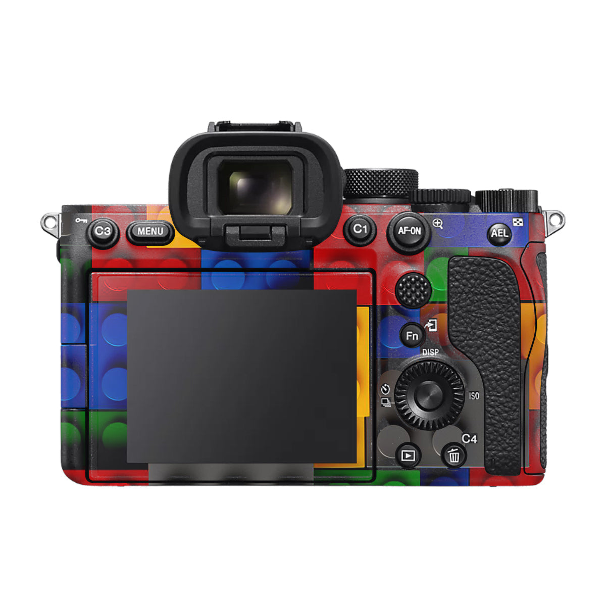 Colorful LEGO Brick Wall Pattern Sony A7 V Camera Skin