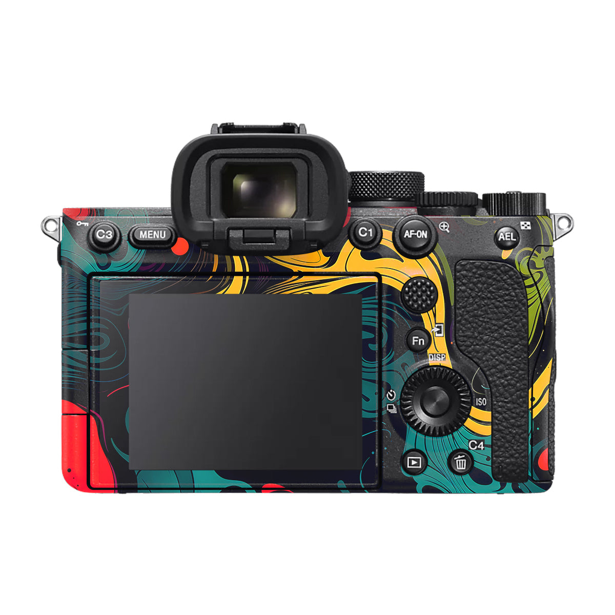 Psychedelic Color Swirl Sony A7 V Camera Skin