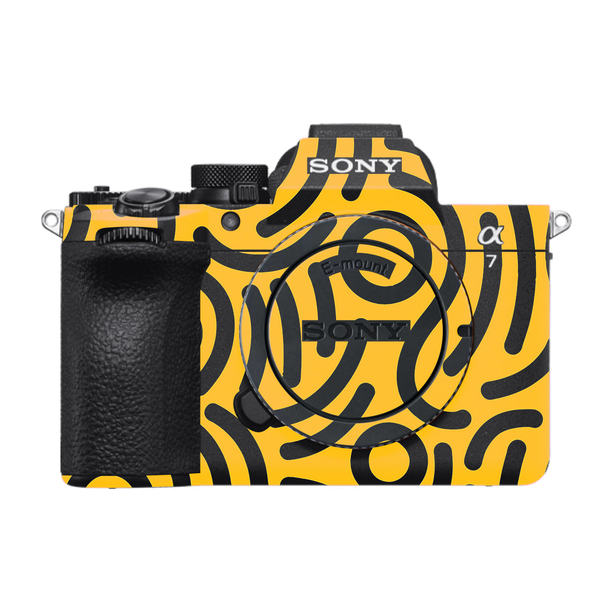 Minimal Yellow Wave Sony A7 V Camera Skin