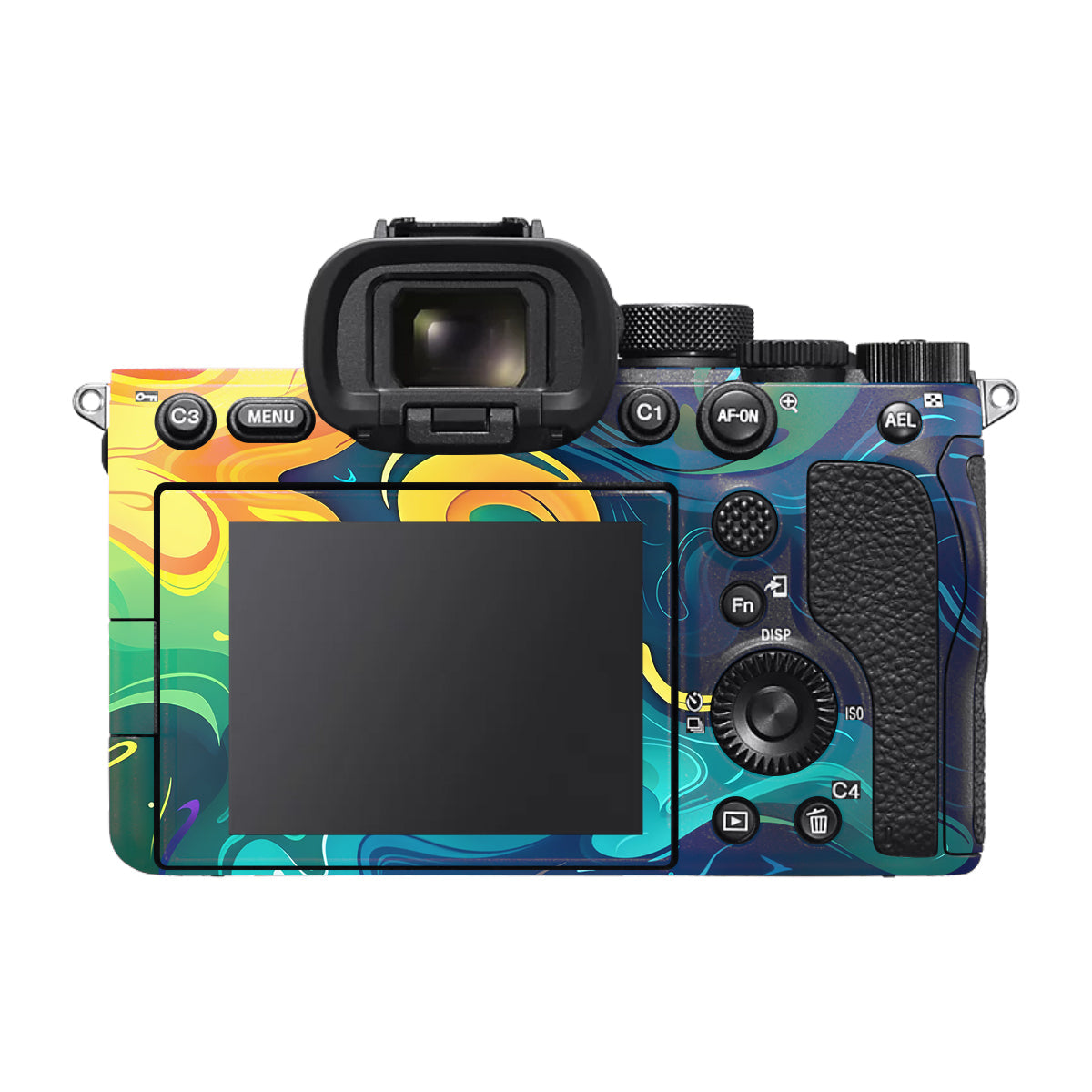 Rainbow Liquid Fusion Sony A7 V Camera Skin