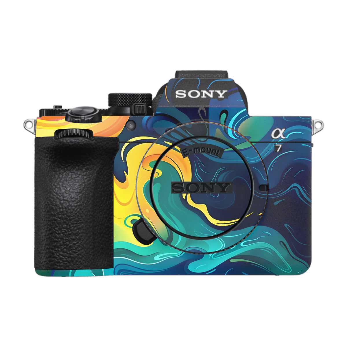 Rainbow Liquid Fusion Sony A7 V Camera Skin