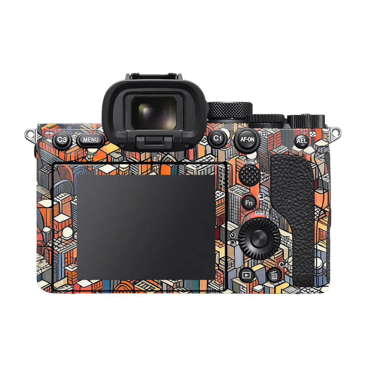 Isometric Cityscape Sony A7 V Camera Skin
