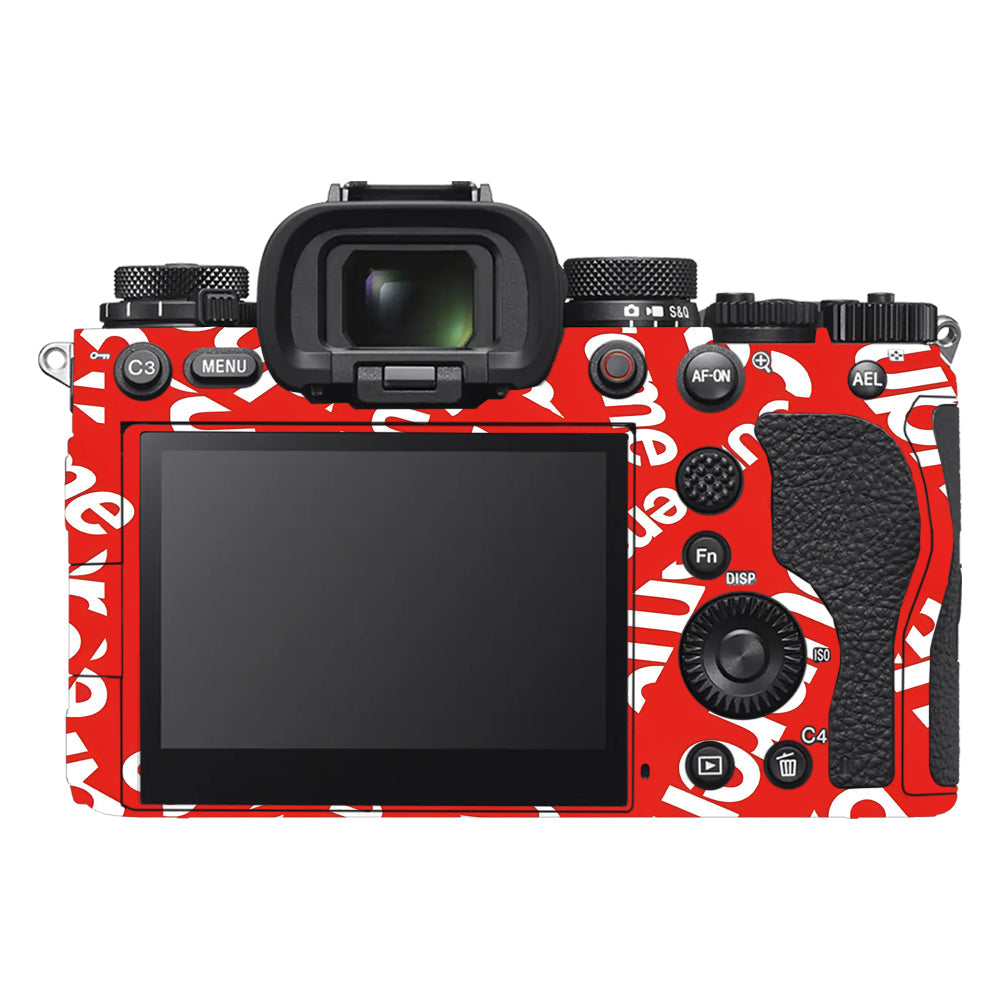 Supreme Red Sony A9III Camera Skins
